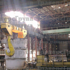 Траверса для литейного производства г/п 160 тонн. Крюки пластинчатые г/п 90,0 т каждый